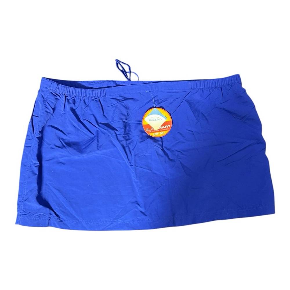 L.L.Bean Blue Nylon UPF‎ 50+ Sun protection Skirt Size 3X New with tags